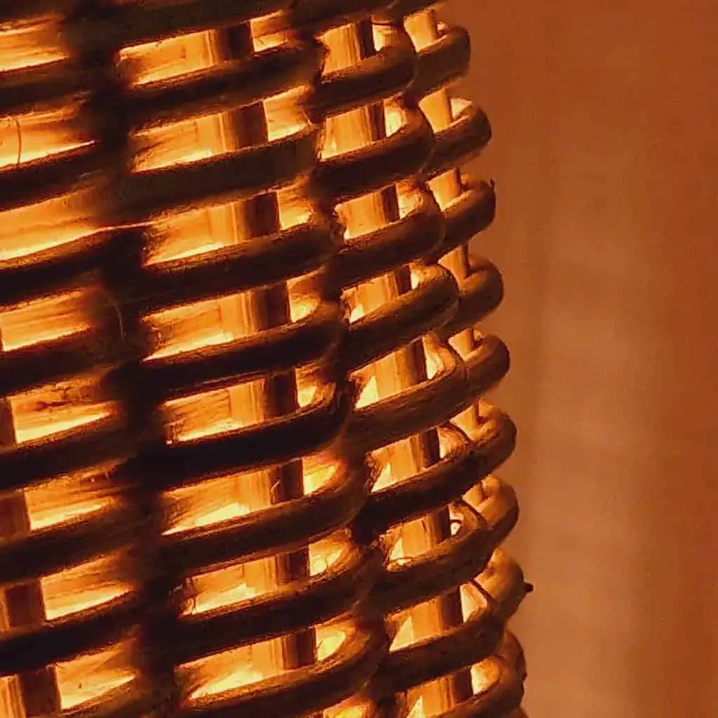 Foto 2 Vloerlamp Fles Rotan Naturel zwart 511007