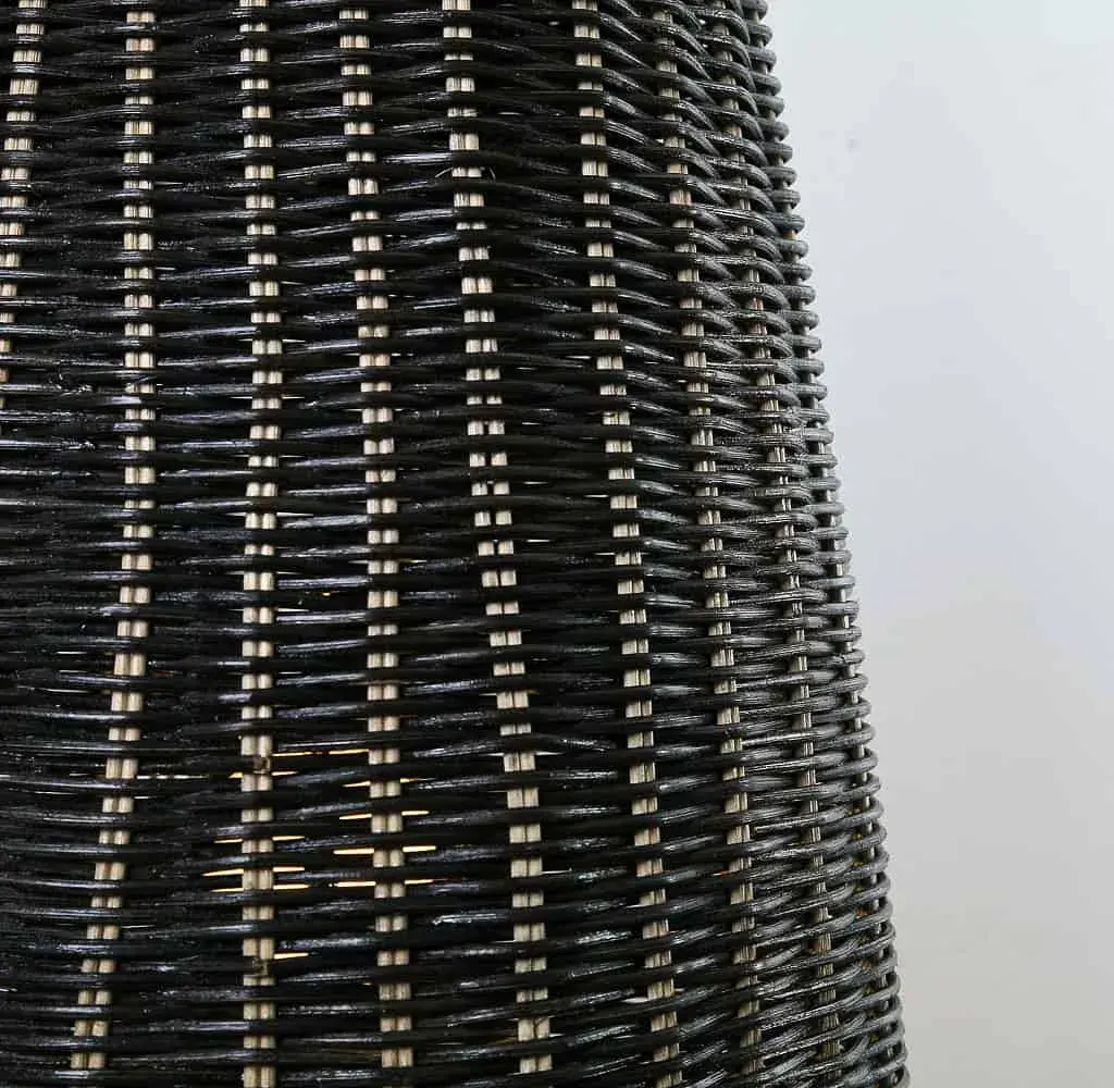 Foto 4 Vloerlamp Fles Rotan Naturel zwart 511007