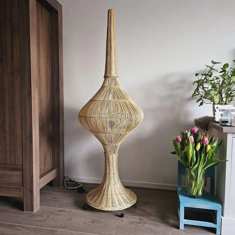 Foto 1 Vloerlamp Space rotan 150cm naturel 511008