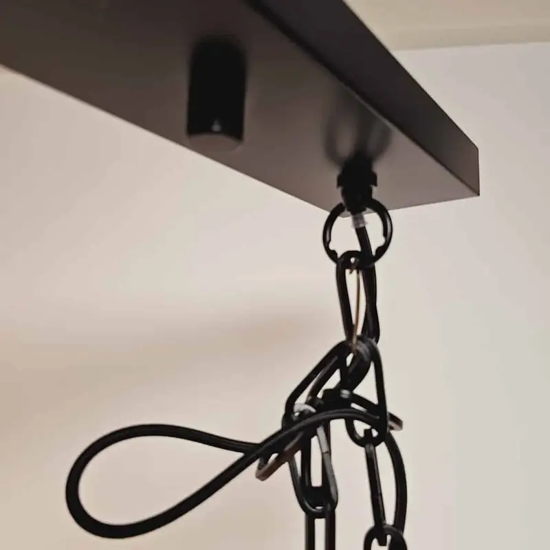 Foto 7 Hanglamp Farm hout 4 lichts h 5192 4l Zwart