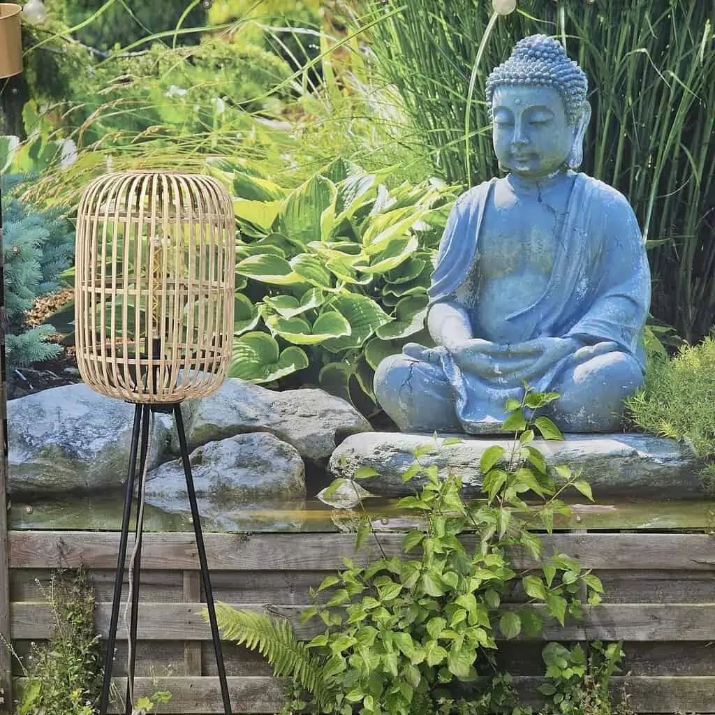 Foto 4 Vloerlamp Bamboe Treccia tripod S 5401 H