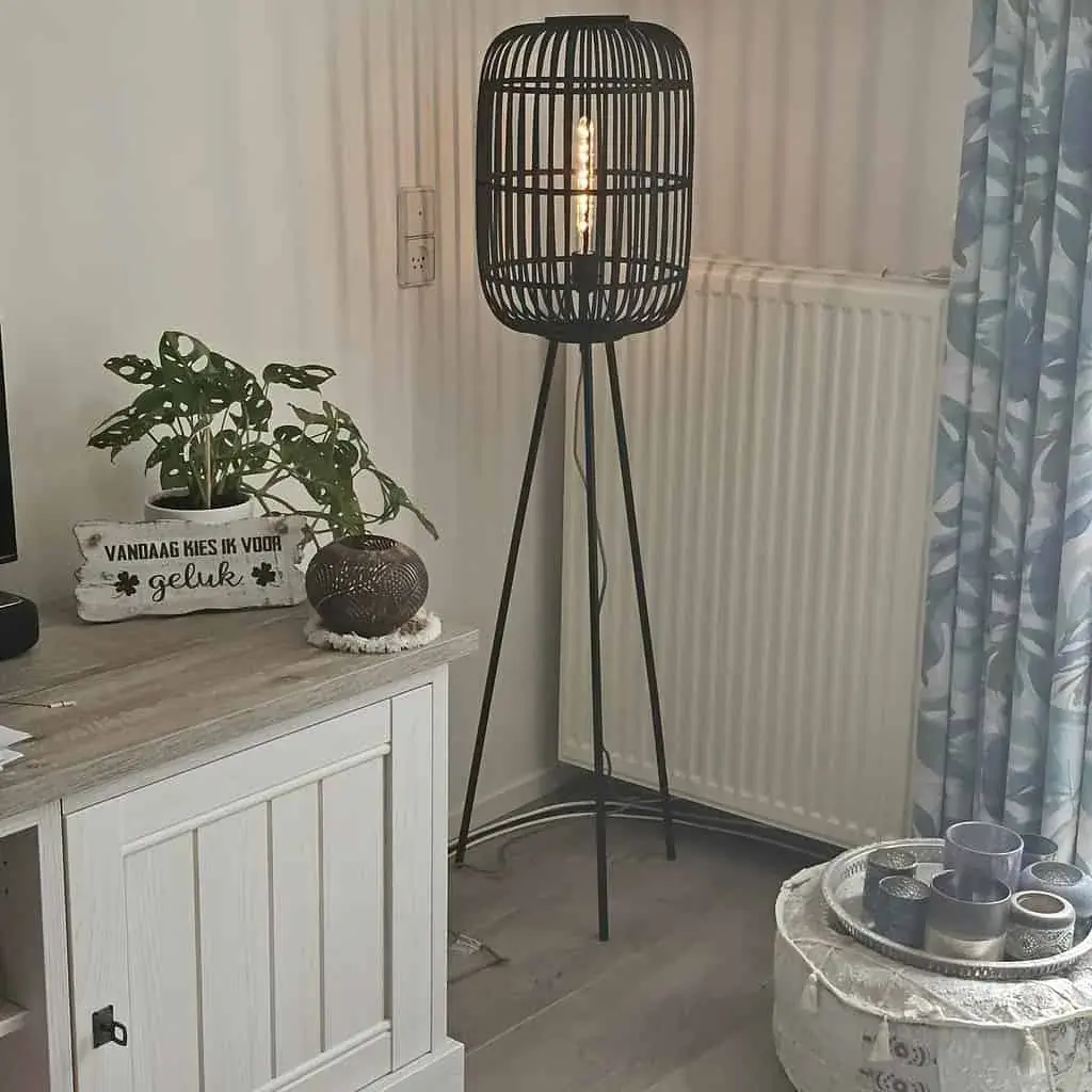 Foto 11 Vloerlamp Bamboe Treccia tripod S 5401 Z