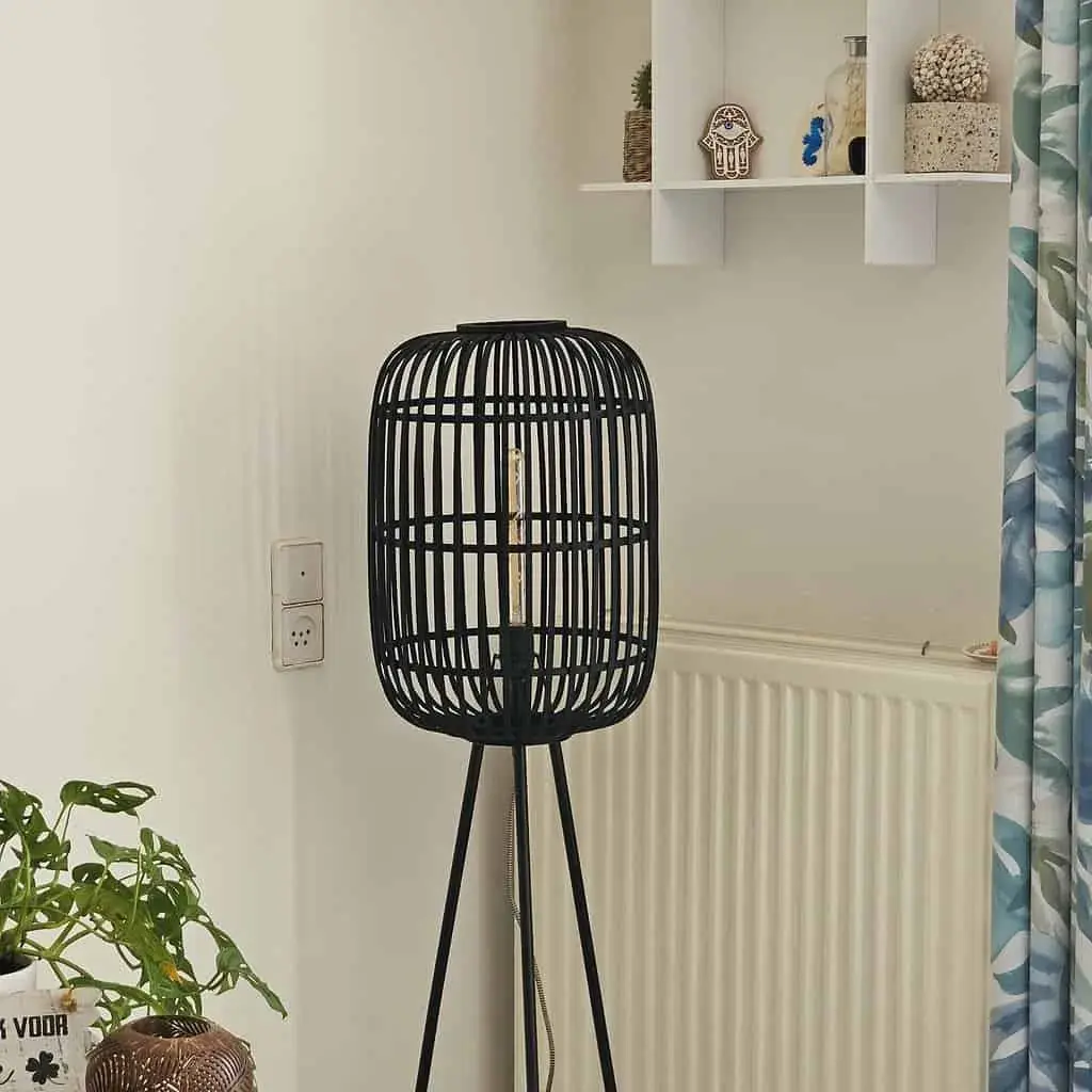 Foto 4 Vloerlamp Bamboe Treccia tripod S 5401 Z