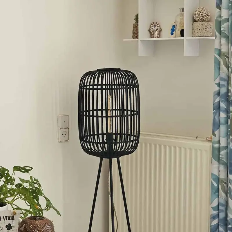 Foto 4 Vloerlamp Bamboe Treccia tripod S 5401 Z