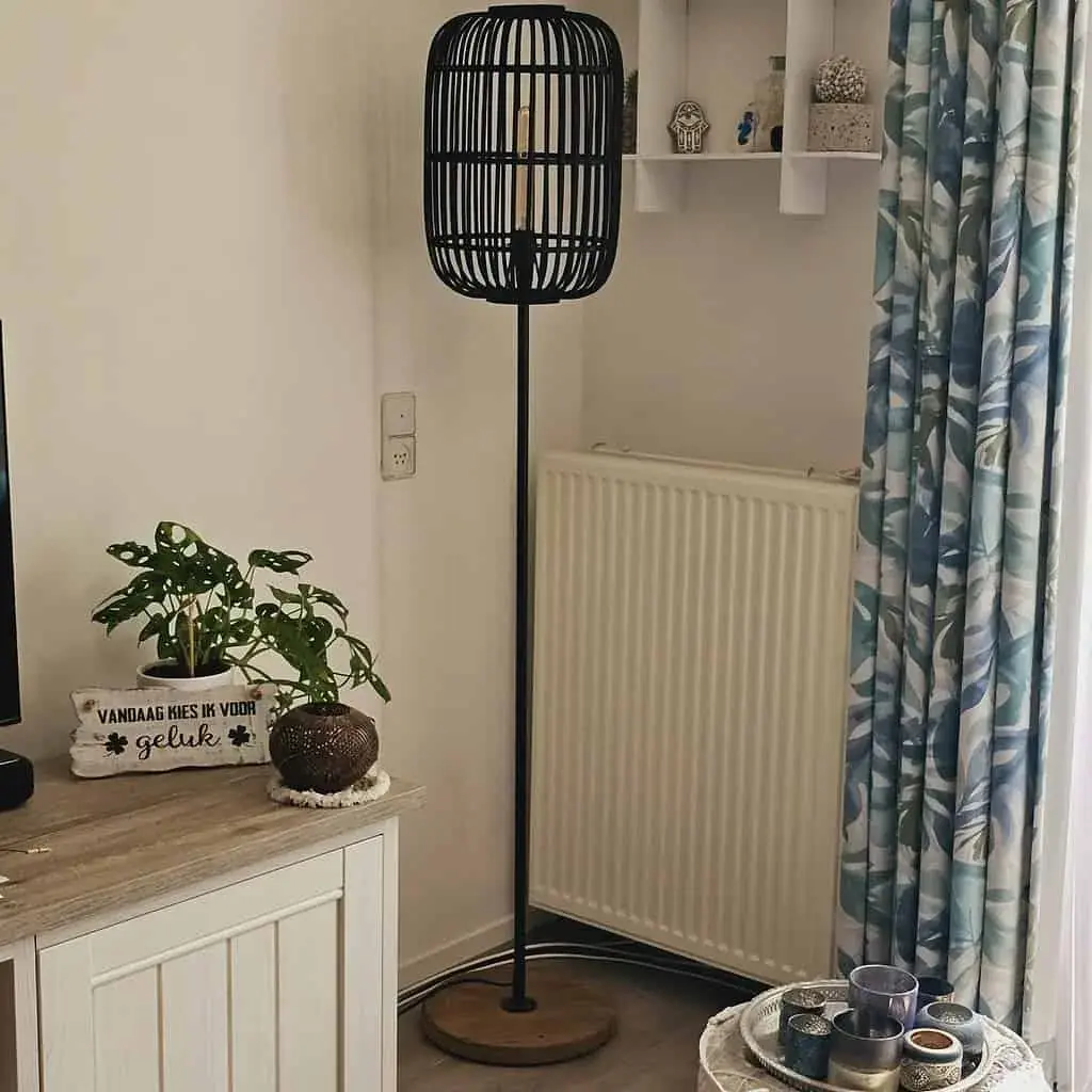 Foto 4 Vloerlamp bamboe Treccia zwart S 5493 Z