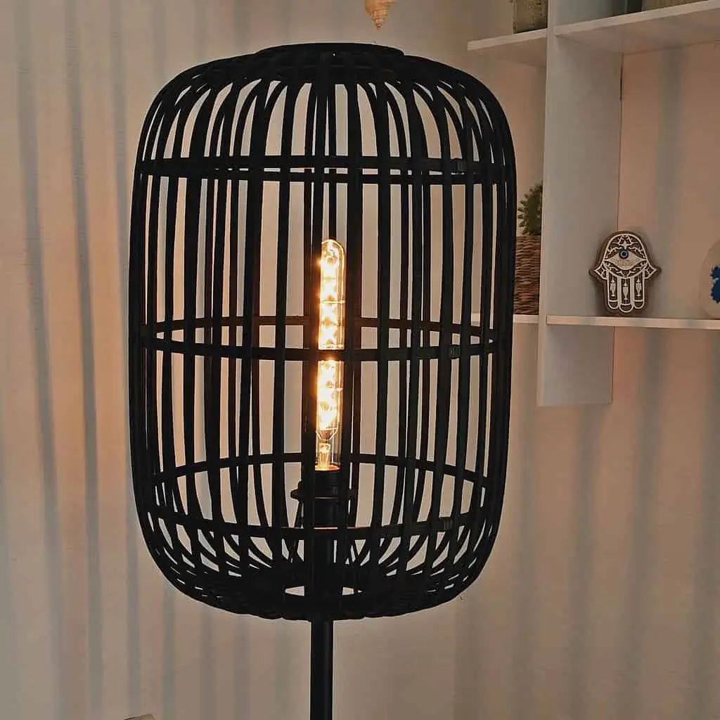 Foto 6 Vloerlamp bamboe Treccia zwart S 5493 Z