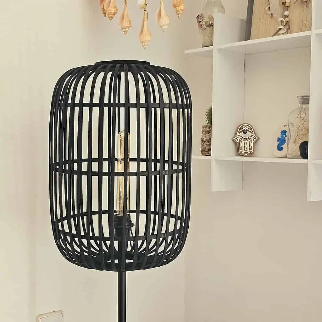 Foto 8 Vloerlamp bamboe Treccia zwart S 5493 Z