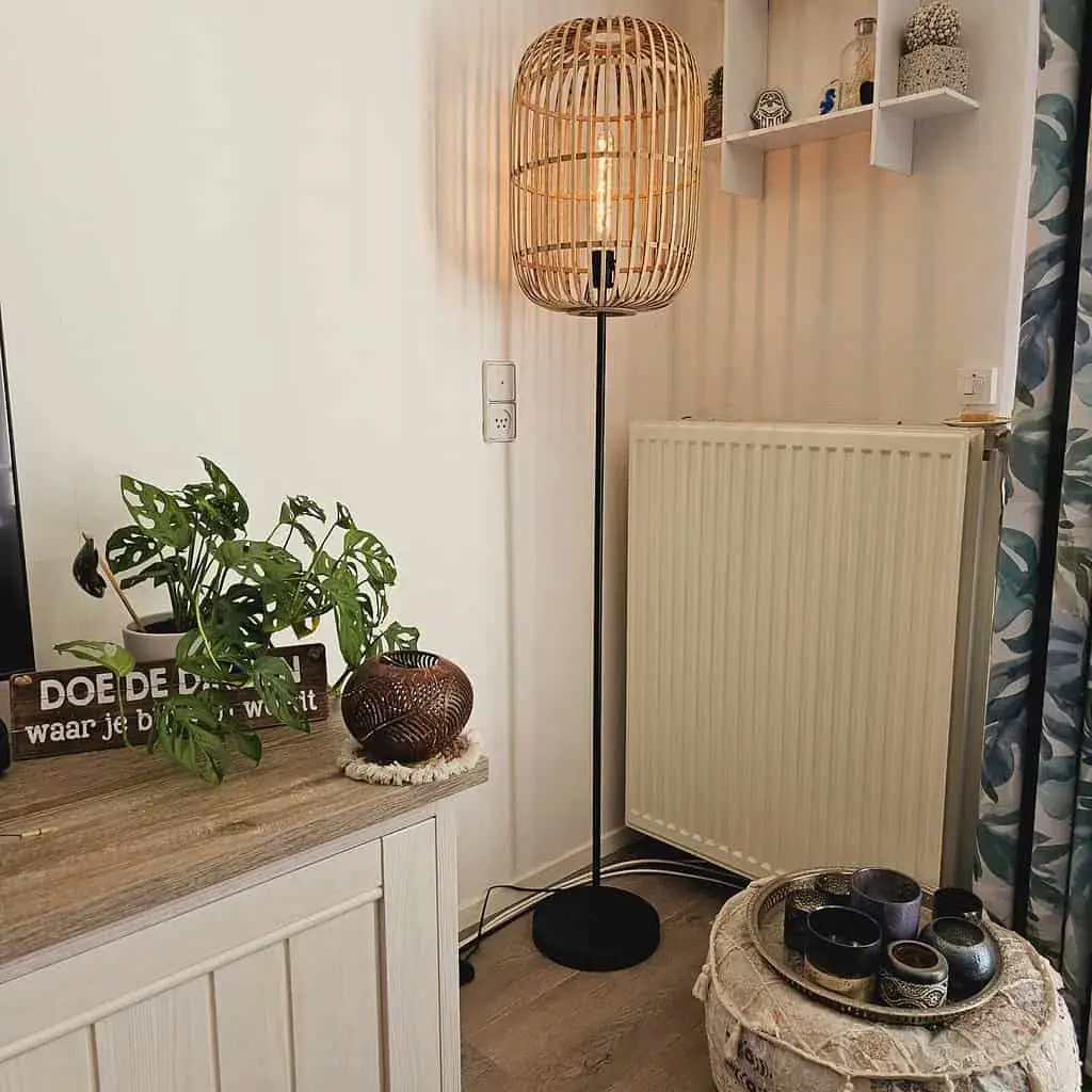 Foto 2 Vloerlamp Acos Bamboe 5401H