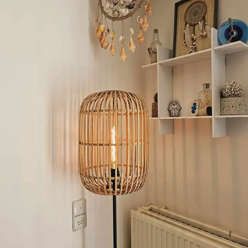 Foto 6 Vloerlamp Acos Bamboe 5401H