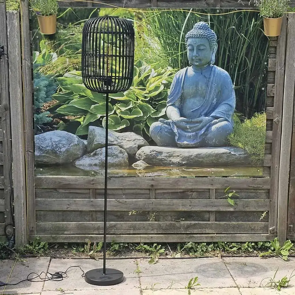 Foto 3 Vloerlamp Acos Bamboe zwart 5401Z