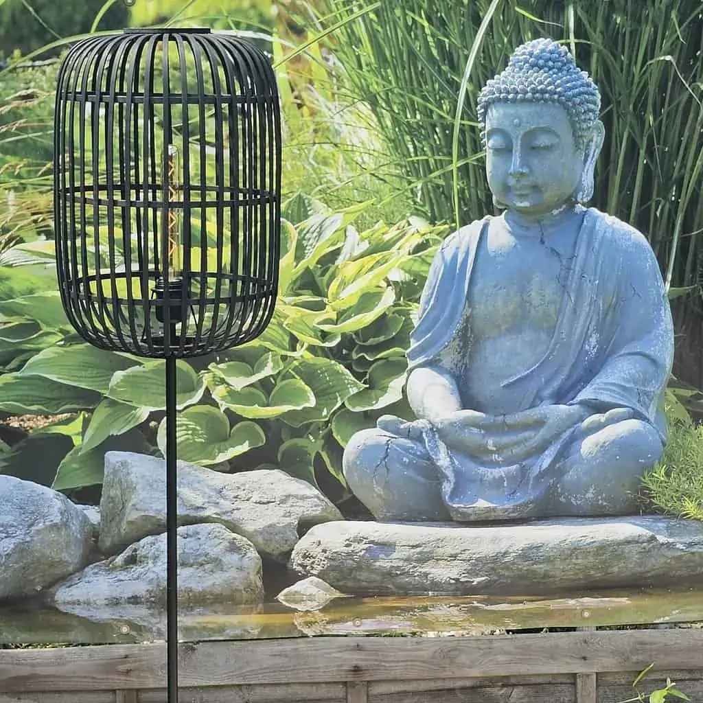 Foto 5 Vloerlamp Acos Bamboe zwart 5401Z