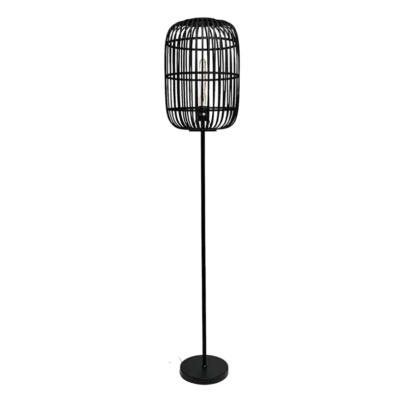Foto 8 Vloerlamp Acos Bamboe zwart 5401Z