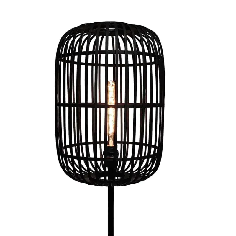 Foto 9 Vloerlamp Acos Bamboe zwart 5401Z