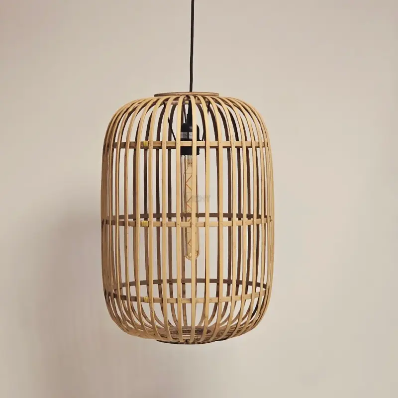Foto 6 Hanglamp bamboe Treccia 46cm naturel H 5401 H