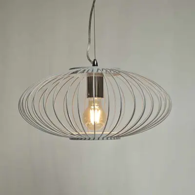 Foto van Hanglamp Aglio wit 40cm