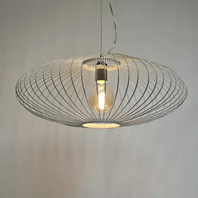 Foto van Hanglamp Aglio wit 60cm