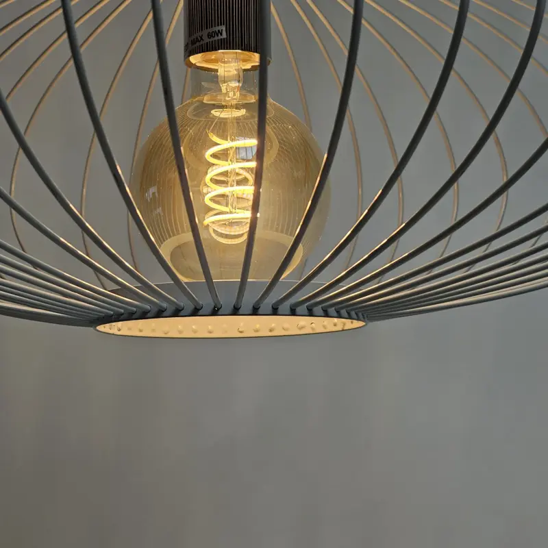 Foto 6 Hanglamp Aglio wit 60cm