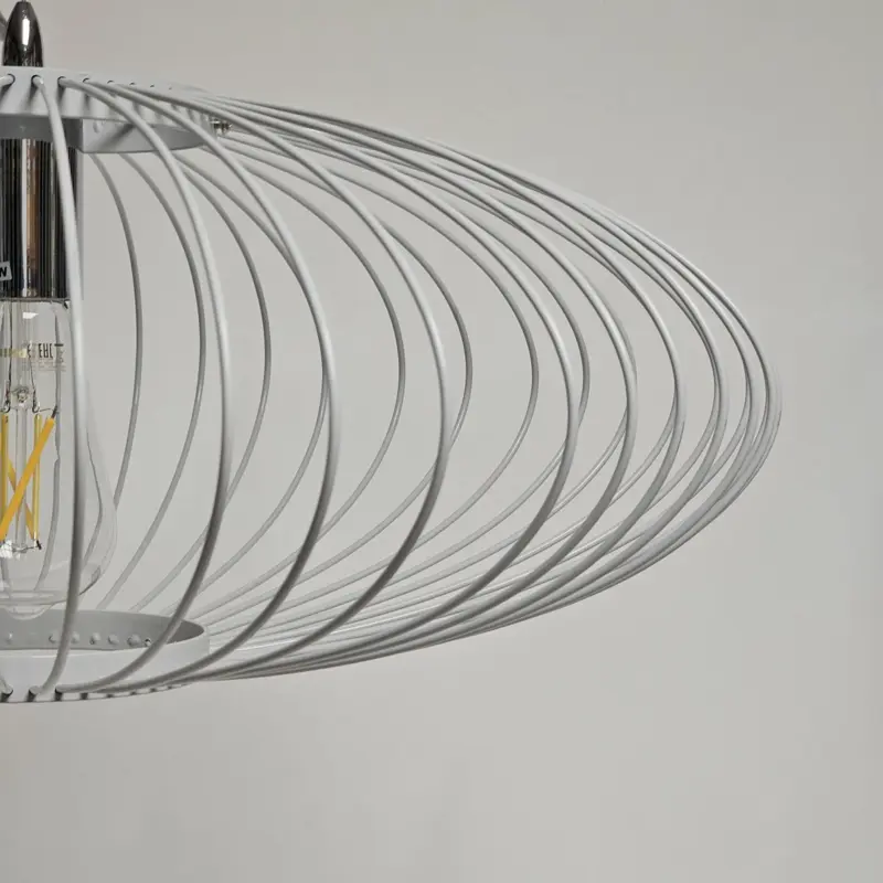 Foto 8 Hanglamp Aglio wit 60cm