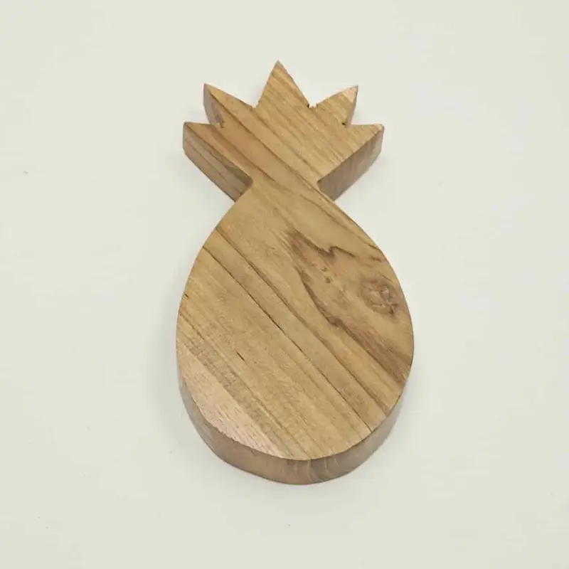 Foto 6 Houten bakje ananas met witte schelp