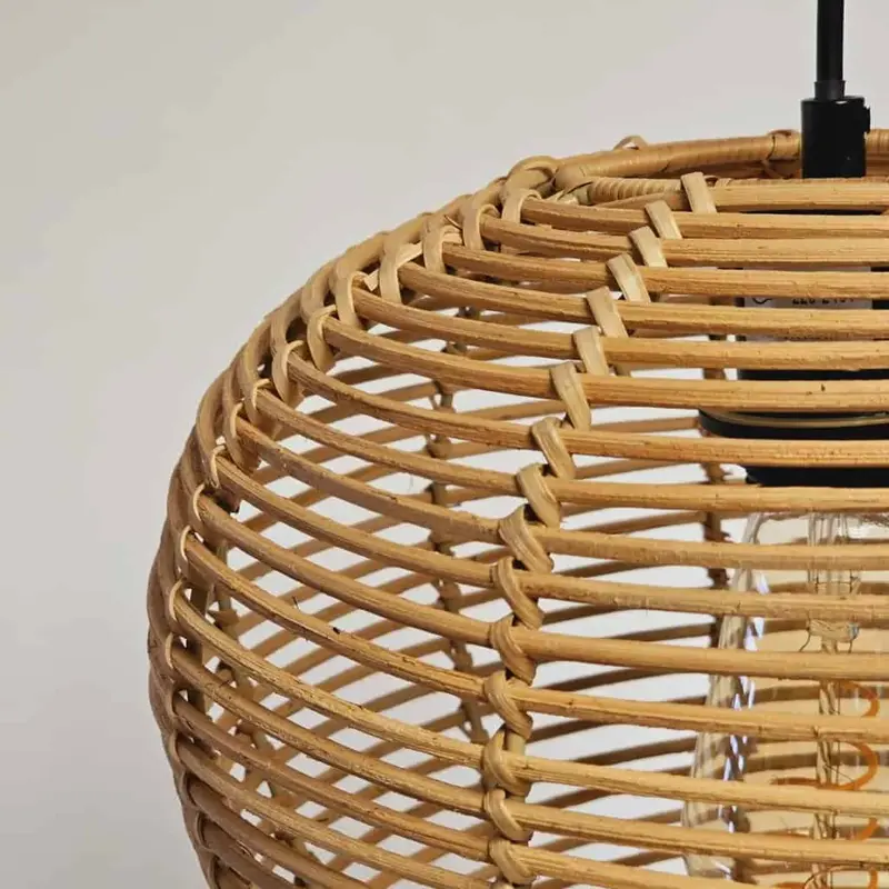 Foto 4 Hanglamp riet Appel 29cm