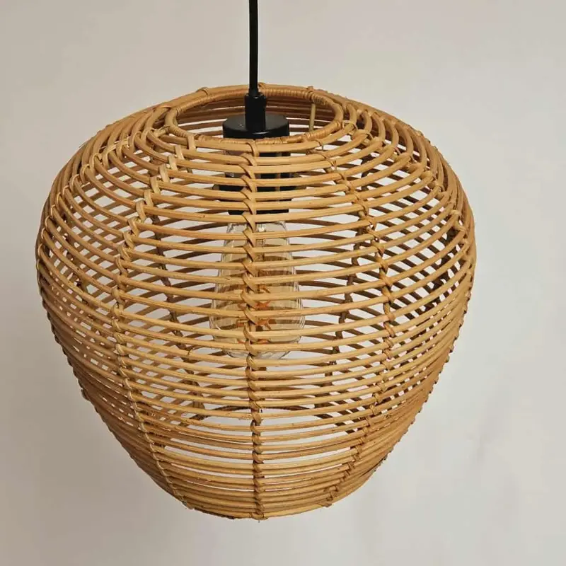 Foto 6 Hanglamp riet Appel 29cm