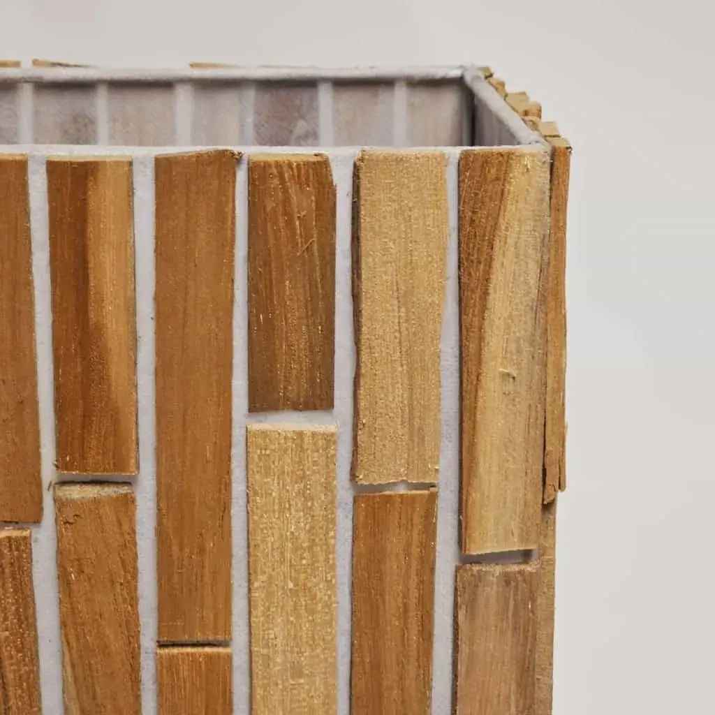 Foto 4 Tafellamp hout rechthoek 40cm 15212-40