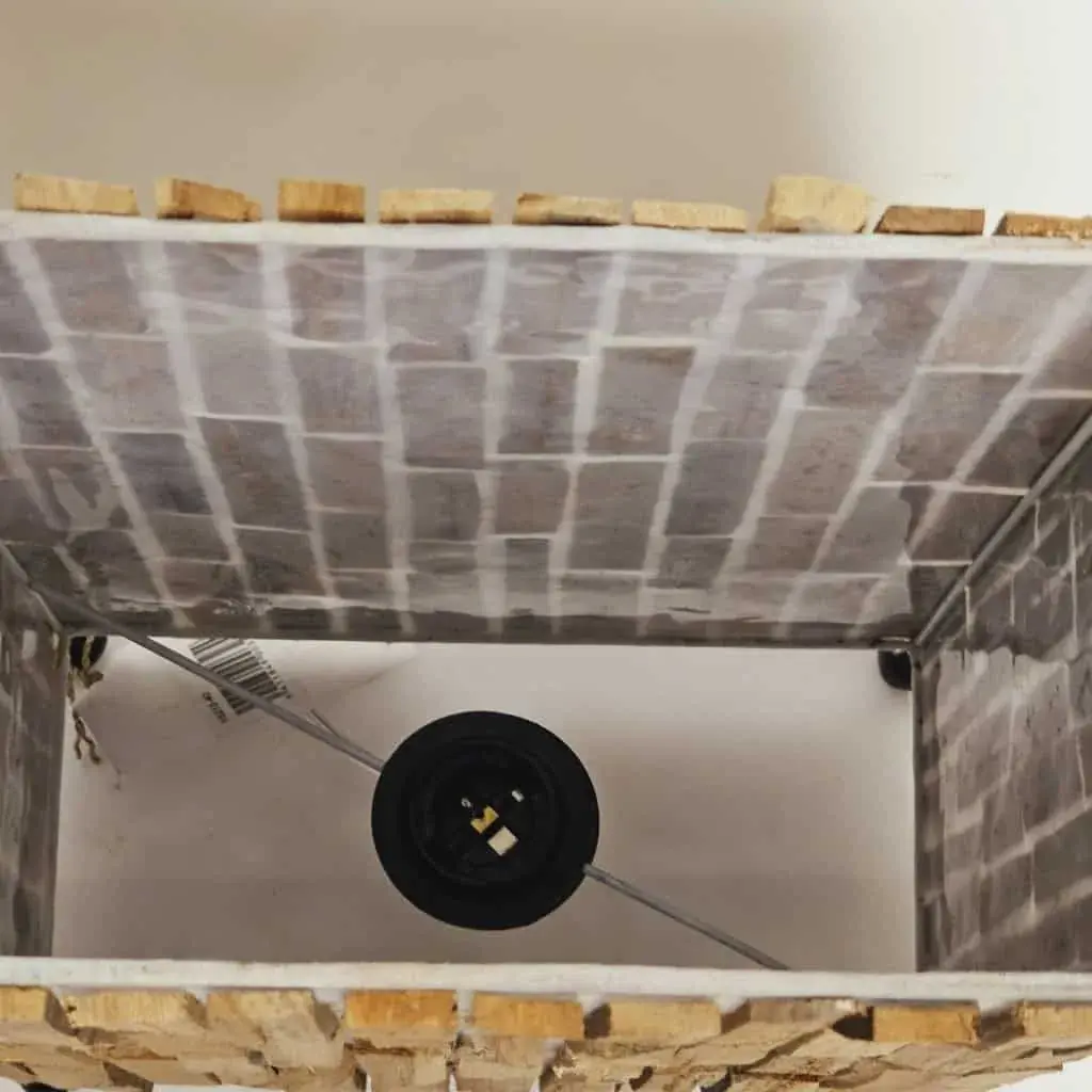 Foto 8 Tafellamp hout rechthoek 40cm 15212-40