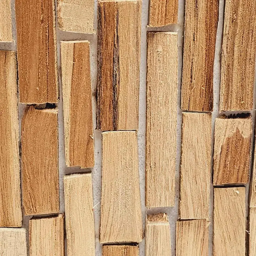 Foto 4 Tafellamp hout rechthoek 30cm 15212-30