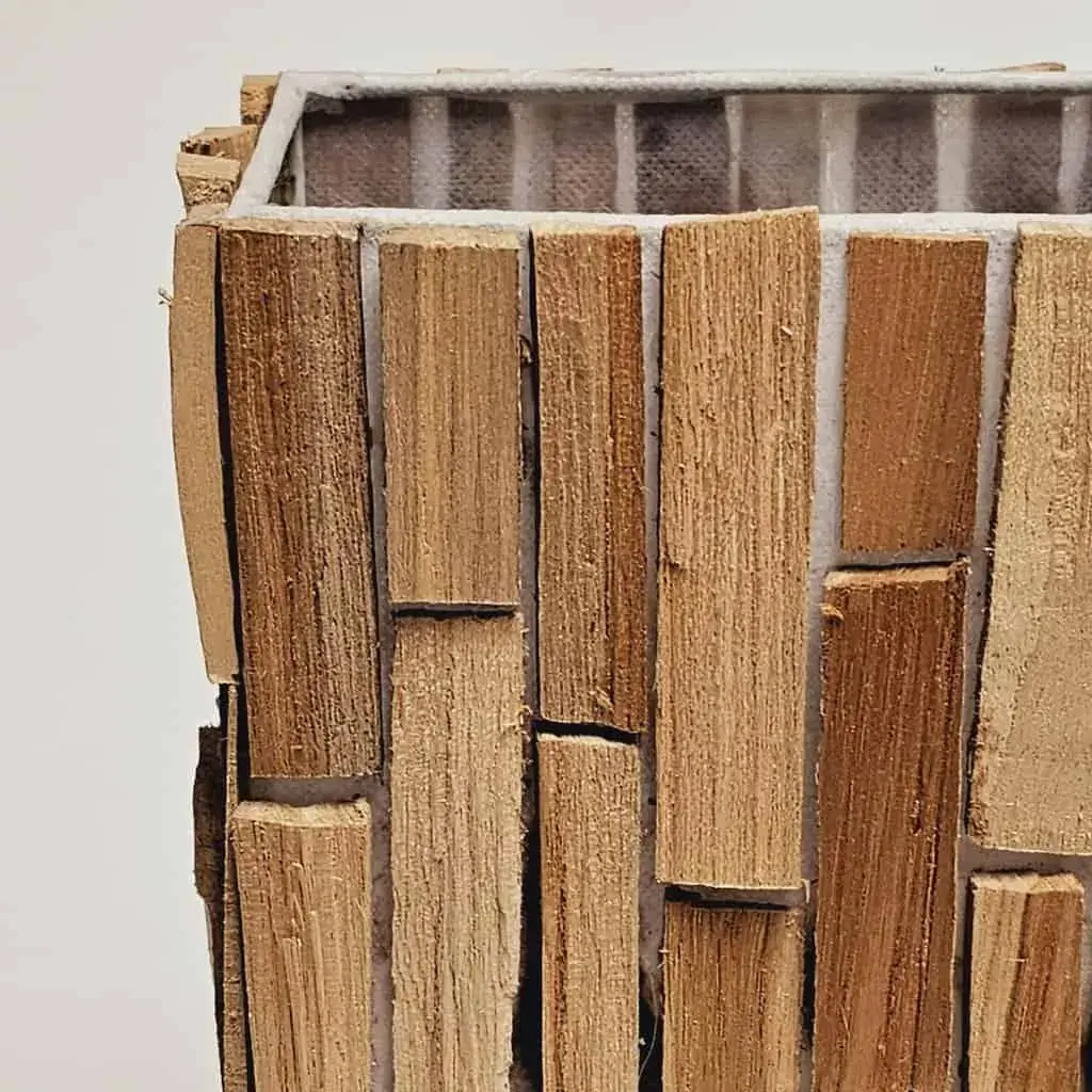 Foto 6 Tafellamp hout rechthoek 30cm 15212-30