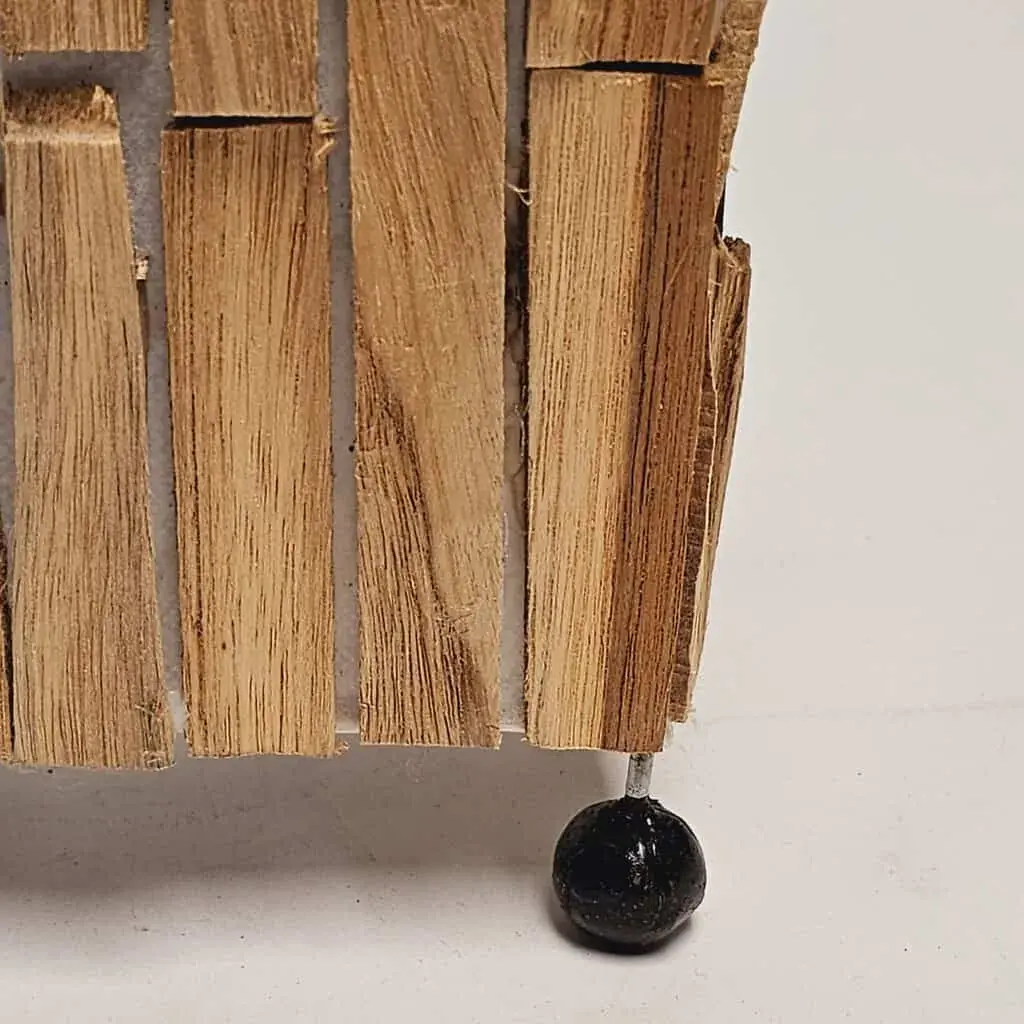 Foto 7 Tafellamp hout rechthoek 30cm 15212-30