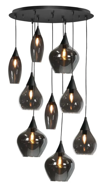 Foto van Hanglamp Cambio 9 lichts