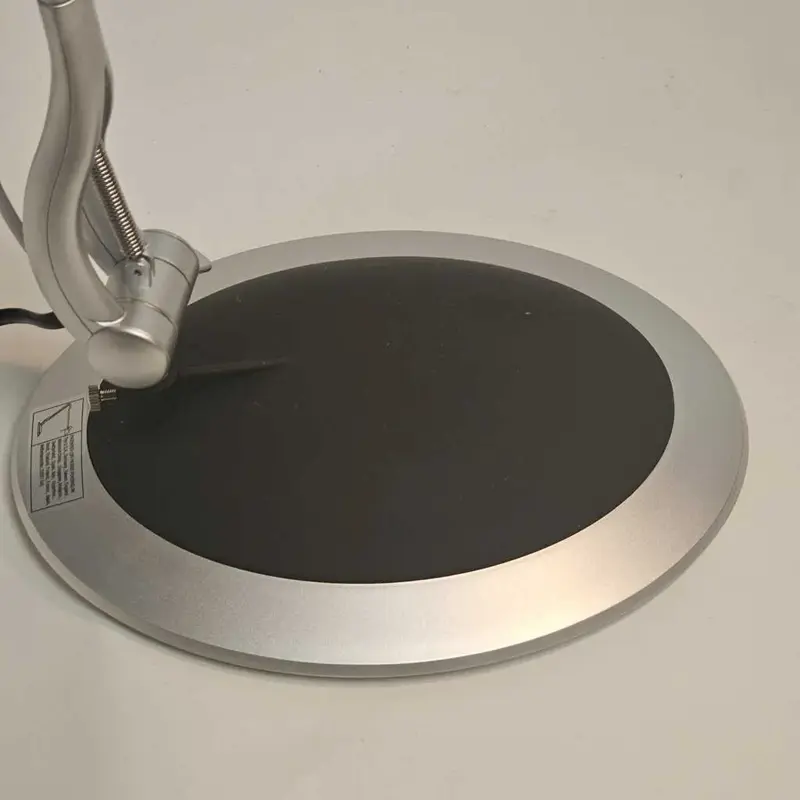 Foto 7 klemlamp bureaulamp zilver zwart G9 LED 3 standen