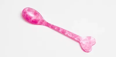 Foto van Figuurlepel Hart Pink
