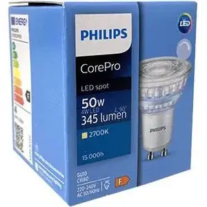 Foto 2 Philips LED Spot 4-50W GU10 2700K 36gr dimbaar