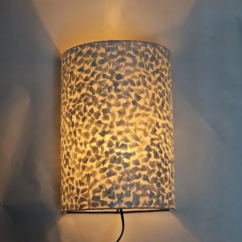 Foto 1 Wandlamp apollo schelp wit 24x30