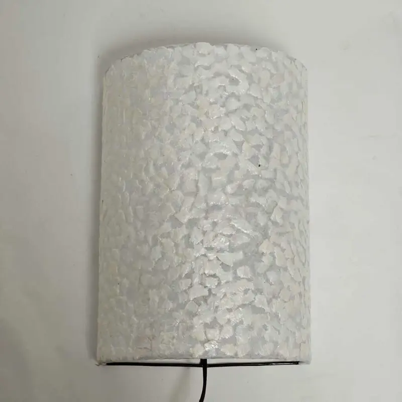 Foto 2 Wandlamp apollo schelp wit 24x30