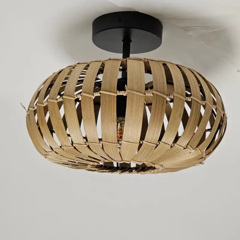 Foto 12 Plafondlamp bamboe ufo 30cm 510710