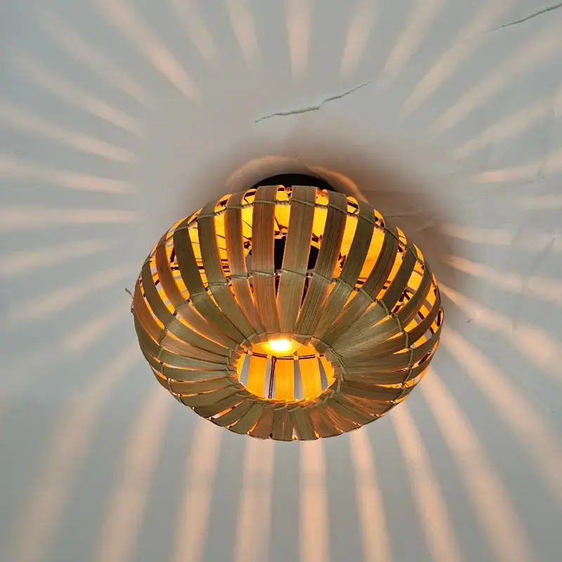 Foto 5 Plafondlamp bamboe ufo 30cm 510710