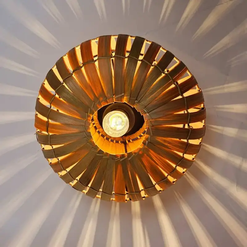 Foto 8 Plafondlamp bamboe ufo 30cm 510710