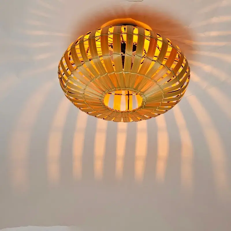 Foto 3 Plafondlamp bamboe ufo 40cm 510711
