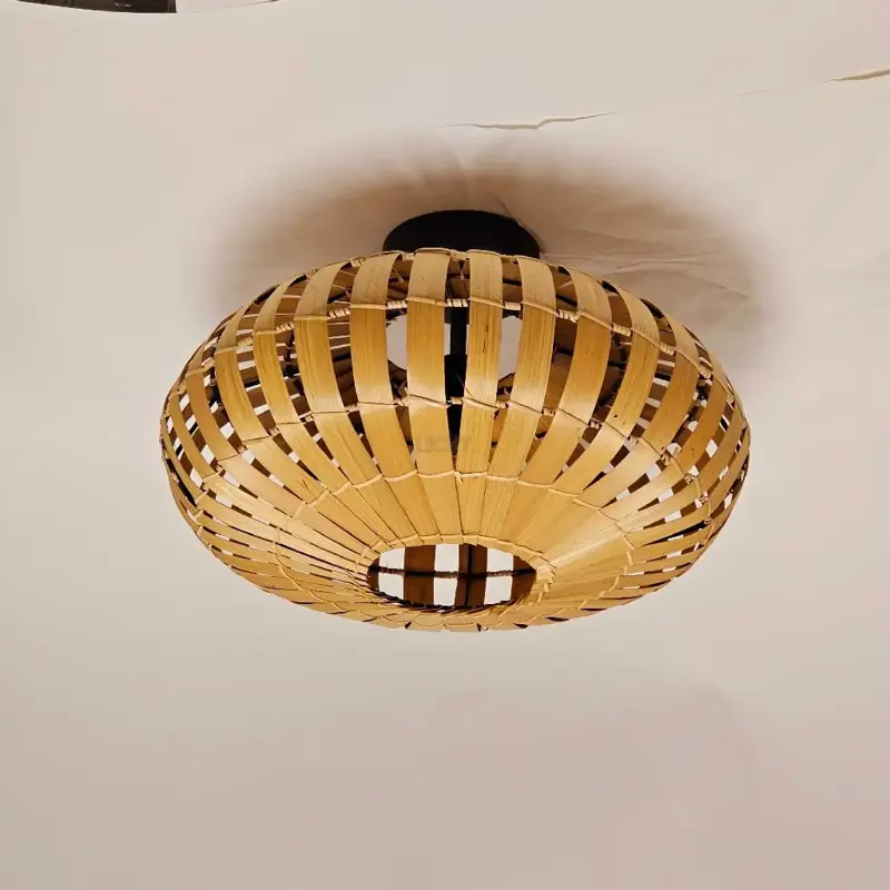 Foto 4 Plafondlamp bamboe ufo 40cm 510711