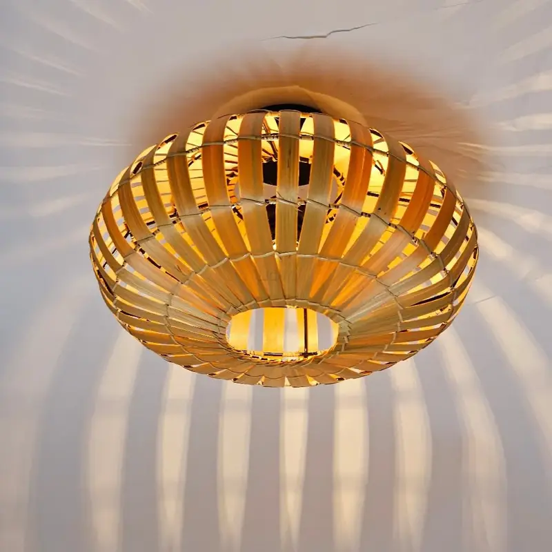 Foto 8 Plafondlamp bamboe ufo 40cm 510711