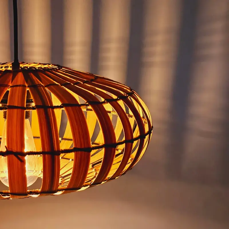 Foto 5 Hanglamp bamboe ufo 40cm 510711 H