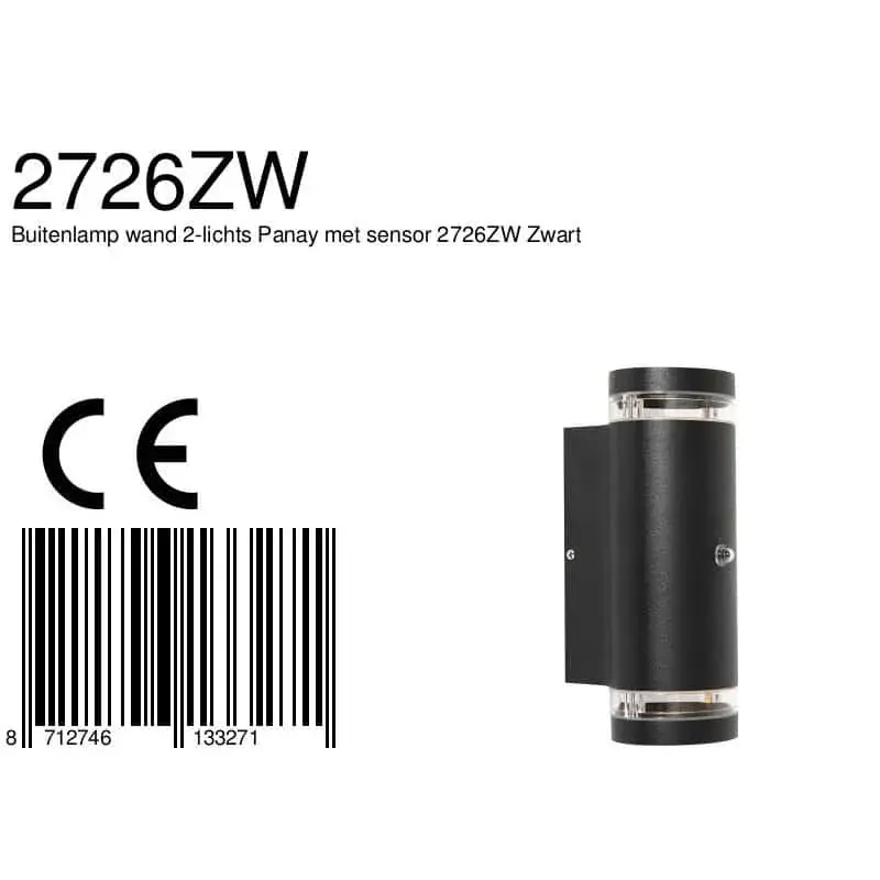 Foto 8 Buitenlamp Panay 2726ZW Zwart Buitenlampen 2726ZW