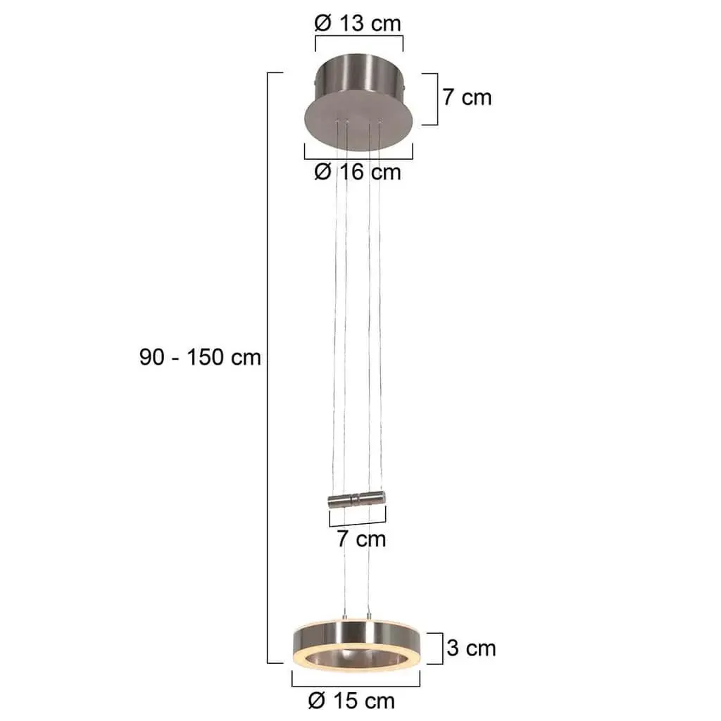 Foto 6 Hanglamp Piola 3500ST Staal Piola 3500ST