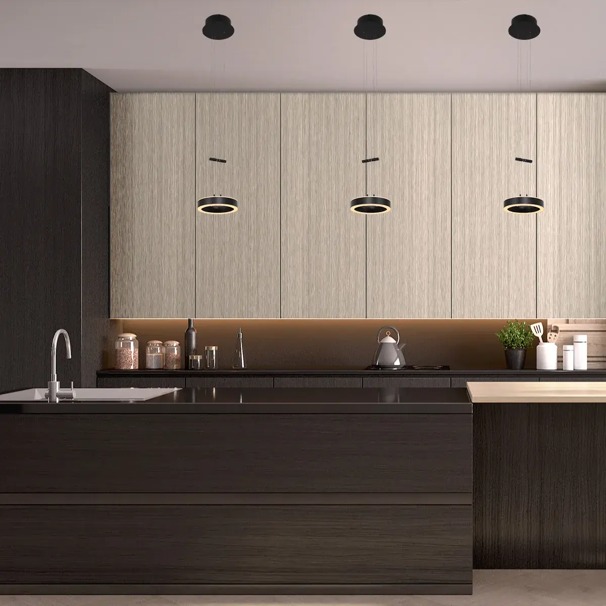 Foto 2 Hanglamp Piola 3500ZW Zwart Piola 3500ZW