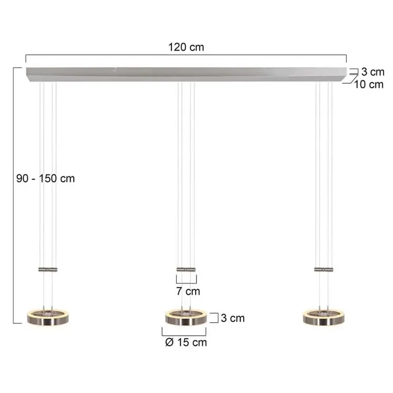Foto 5 Hanglamp Piola 3501ST Staal Piola 3501ST