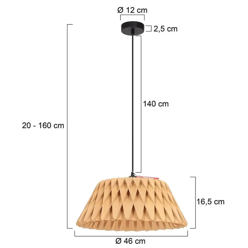 Foto 5 AN Hangl. 1-l. wave 46cm Maze 3490E