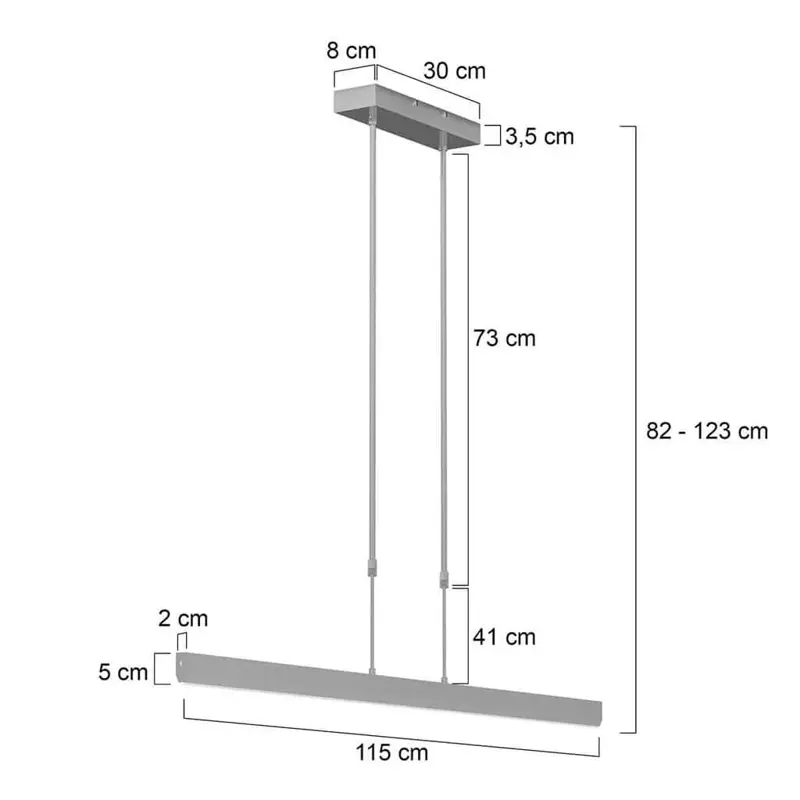 Foto 6 Hanglamp Zelena 3656ST Staal Zelena LED 3656ST