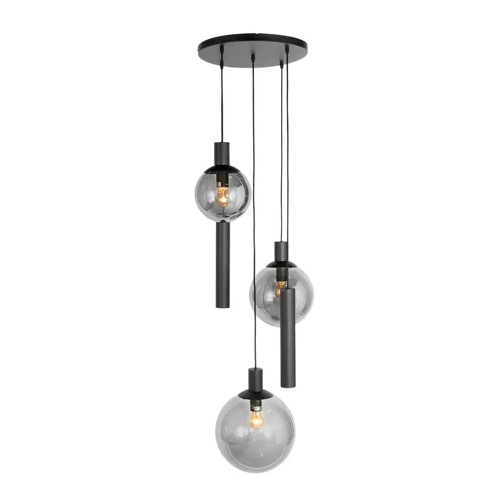 Foto van Hanglamp Carré 3379ZW Zwart Carree 3379ZW